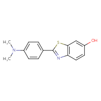 Chemical structure of 2-[4-(dimethylamino)phenyl]-1,3-benzothiazol-6-ol - CSSB06592356062