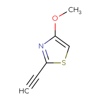 Chemical structure of 2-ethynyl-4-methoxy-1,3-thiazole - CSSB00011104508