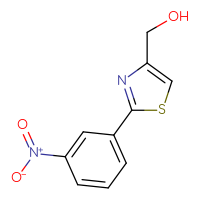 Chemical structure of [2-(3-nitrophenyl)-1,3-thiazol-4-yl]methanol - CSSB00000733530