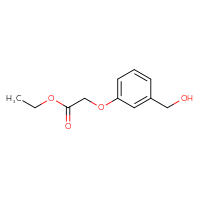 Chemical structure of ethyl 2-[3-(hydroxymethyl)phenoxy]acetate - CSSB00011232722