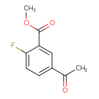 Chemical structure of methyl 5-acetyl-2-fluorobenzoate - CSSB00010942116