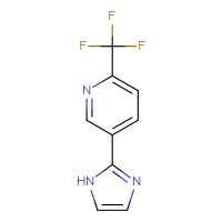 Chemical structure of 5-(1H-imidazol-2-yl)-2-(trifluoromethyl)pyridine - CSSB00010135736