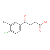 Chemical structure of 4-(4-chloro-3-methylphenyl)-4-oxobutanoic acid - CSSB00010163986