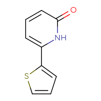 Chemical structure of 6-(thiophen-2-yl)-1,2-dihydropyridin-2-one - CSSB00012186835