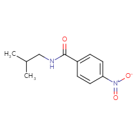 Chemical structure of N-(2-methylpropyl)-4-nitrobenzamide - CSSB00000252898