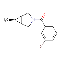 Chemical structure of (1R,5S,6R)-3-(3-bromobenzoyl)-6-methyl-3-azabicyclo[3.1.0]hexane - CSSB02442961492