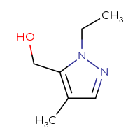 Chemical structure of (1-ethyl-4-methyl-1H-pyrazol-5-yl)methanol - CSSB00016146066