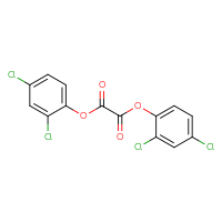 Chemical structure of bis(2,4-dichlorophenyl) oxalate - CSSB00025762931