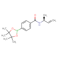 Chemical structure of N-[(2S)-but-3-en-2-yl]-4-(4,4,5,5-tetramethyl-1,3,2-dioxaborolan-2-yl)benzamide - CSSB21331713434