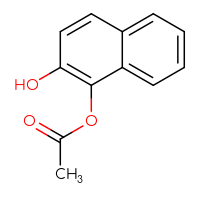 Chemical structure of 2-hydroxynaphthalen-1-yl acetate - CSSB00010660294