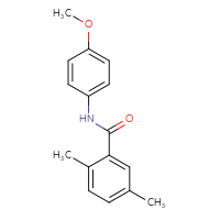 Chemical structure of N-(4-methoxyphenyl)-2,5-dimethylbenzamide - CSSB00046160084