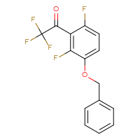 Chemical structure of 1-[3-(benzyloxy)-2,6-difluorophenyl]-2,2,2-trifluoroethan-1-one - CSSB20813992366