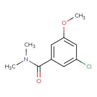 Chemical structure of 3-chloro-5-methoxy-N,N-dimethylbenzamide - CSSB00042253888
