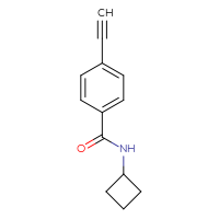 Chemical structure of N-cyclobutyl-4-ethynylbenzamide - CSSB01991551526