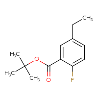 Chemical structure of tert-butyl 5-ethyl-2-fluorobenzoate - CSSB14869044036