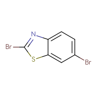 Chemical structure of 2,6-dibromo-1,3-benzothiazole - CSSB00010186436