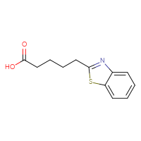 Chemical structure of 5-(1,3-benzothiazol-2-yl)pentanoic acid - CSSB00000181908