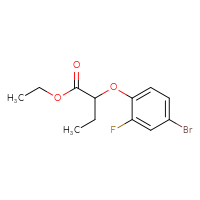Chemical structure of ethyl 2-(4-bromo-2-fluorophenoxy)butanoate - CSSB00000296504