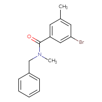 Chemical structure of N-benzyl-3-bromo-N,5-dimethylbenzamide - CSSB00013420026
