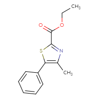 Chemical structure of ethyl 4-methyl-5-phenyl-1,3-thiazole-2-carboxylate - CSSB00103387683