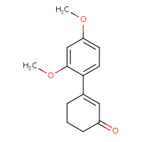 Chemical structure of 3-(2,4-dimethoxyphenyl)cyclohex-2-en-1-one - CSSB00005942861