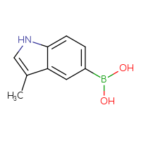 Chemical structure of (3-methyl-1H-indol-5-yl)boronic acid - CSSB00011012825