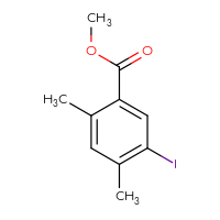 Chemical structure of methyl 5-iodo-2,4-dimethylbenzoate - CSSB00012360129