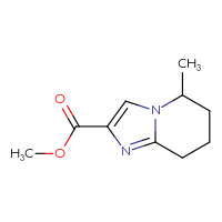Chemical structure of methyl 5-methyl-5H,6H,7H,8H-imidazo[1,2-a]pyridine-2-carboxylate - CSSB00053589783