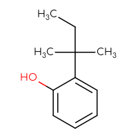 Chemical structure of 2-(2-methylbutan-2-yl)phenol - CSSB00000065868
