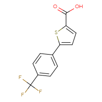 Chemical structure of 5-[4-(trifluoromethyl)phenyl]thiophene-2-carboxylic acid - CSSB00000530781