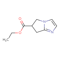 Chemical structure of ethyl 5H,6H,7H-pyrrolo[1,2-a]imidazole-6-carboxylate - CSSB00032448871