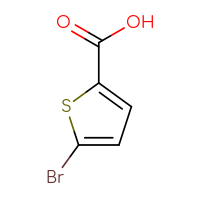 Chemical structure of 5-bromothiophene-2-carboxylic acid - CSSB00000184406
