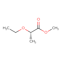 Chemical structure of methyl (2S)-2-ethoxypropanoate - CSSB00013990024