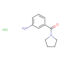 Chemical structure of 3-(pyrrolidine-1-carbonyl)aniline hydrochloride - CSSB00020603478