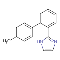 Chemical structure of 2-{4'-methyl-[1,1'-biphenyl]-2-yl}-1H-imidazole - CSSB06583012339