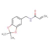 Chemical structure of N-[(2,2-dimethyl-2H-1,3-benzodioxol-5-yl)methyl]prop-2-enamide - CSSB01276570567
