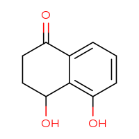 Chemical structure of 4,5-dihydroxy-1,2,3,4-tetrahydronaphthalen-1-one - CSSB00010635160