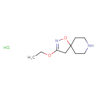 Chemical structure of 3-ethoxy-1-oxa-2,8-diazaspiro[4.5]dec-2-ene hydrochloride - CSSB00000701237