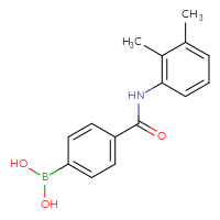 Chemical structure of {4-[(2,3-dimethylphenyl)carbamoyl]phenyl}boronic acid - CSSB00020605288
