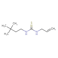 Chemical structure of 1-(3,3-dimethylbutyl)-3-(prop-2-en-1-yl)thiourea - CSSB00017432291