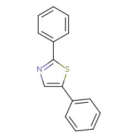 Chemical structure of 2,5-diphenyl-1,3-thiazole - CSSB00008316831