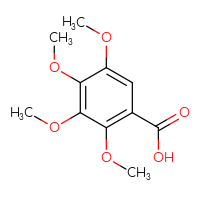 Chemical structure of 2,3,4,5-tetramethoxybenzoic acid - CSSB00102531941