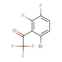 Chemical structure of 1-(6-bromo-2,3-difluorophenyl)-2,2,2-trifluoroethan-1-one - CSSB00010167935