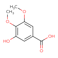 Chemical structure of 3-hydroxy-4,5-dimethoxybenzoic acid - CSSB00000032013