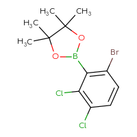 Chemical structure of 2-(6-bromo-2,3-dichlorophenyl)-4,4,5,5-tetramethyl-1,3,2-dioxaborolane - CSSB00021312898