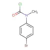 Chemical structure of N-(4-bromophenyl)-N-methylcarbamoyl chloride - CSSB00102470150