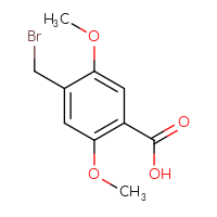 Chemical structure of 4-(bromomethyl)-2,5-dimethoxybenzoic acid - CSSB00135301393