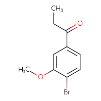 Chemical structure of 1-(4-bromo-3-methoxyphenyl)propan-1-one - CSSB00010146843