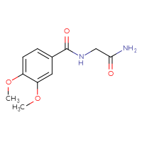 Chemical structure of 2-[(3,4-dimethoxyphenyl)formamido]acetamide - CSSB00000385418