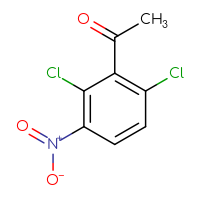Chemical structure of 1-(2,6-dichloro-3-nitrophenyl)ethan-1-one - CSSB00010110493